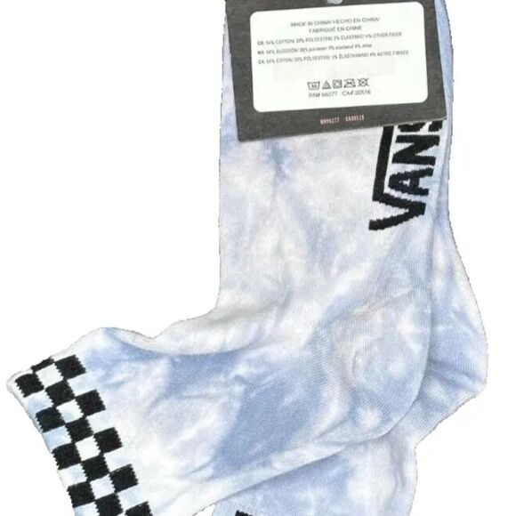 Vans Peek-A-Check Half Crew Sock- Ashley Blue - Picture 3 of 5